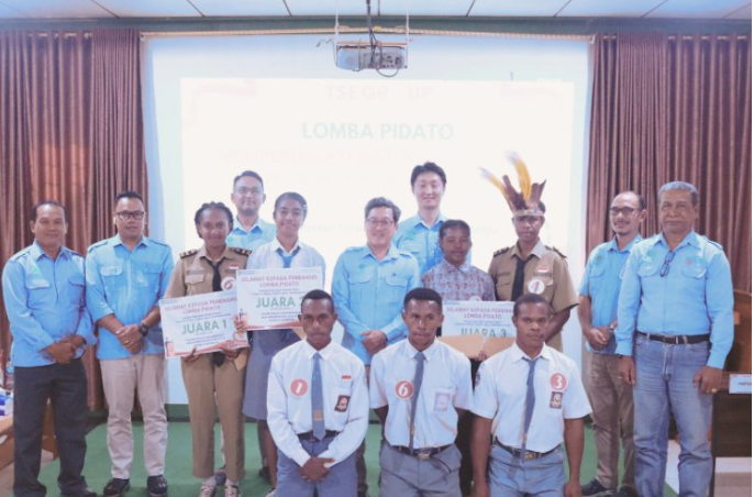 Meriahkan HUT Ke-79 Kemerdekaan RI, TSE Group Gelar Lomba Pidato Antar Pelajar di Boven Digoel